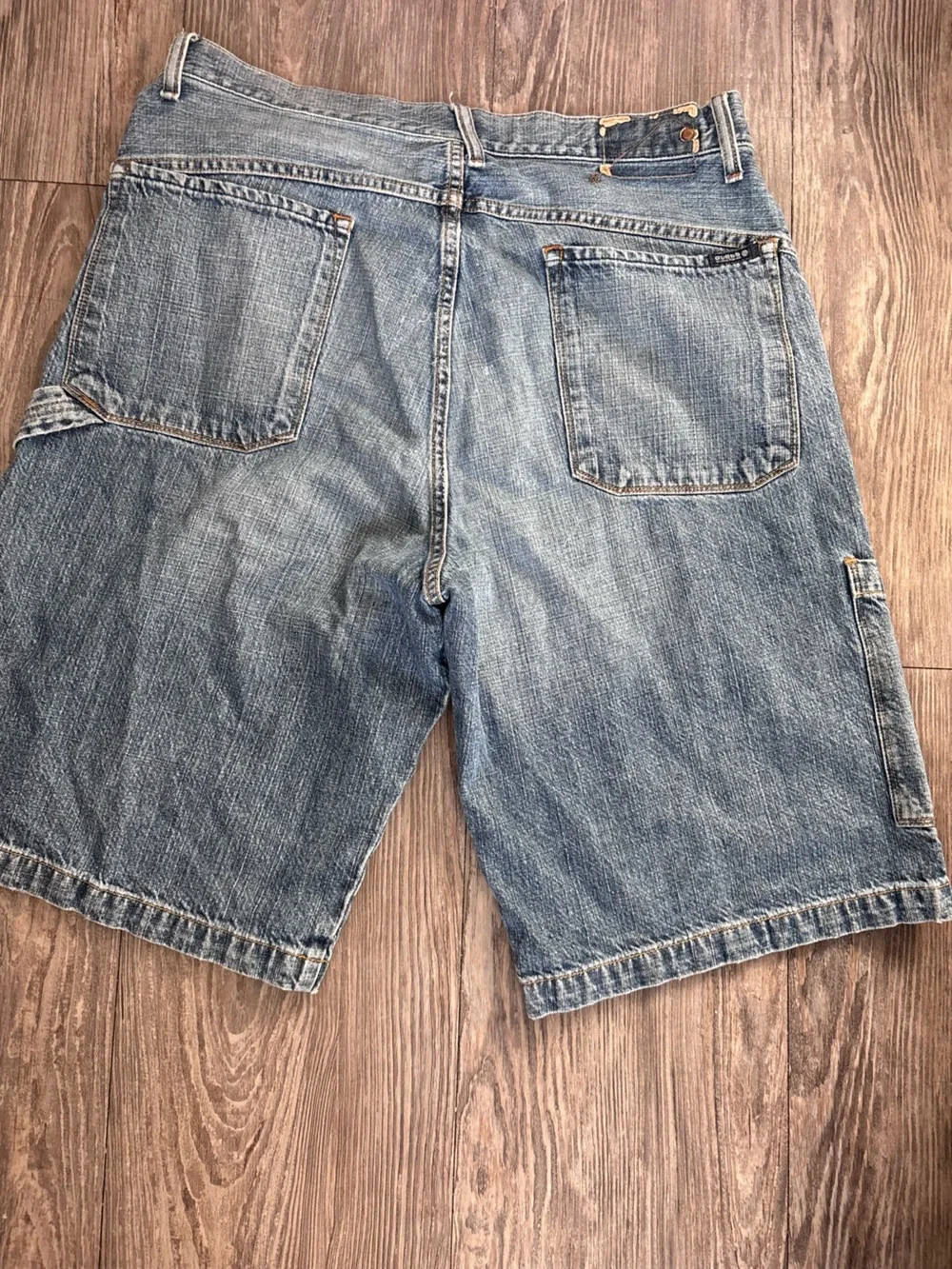 Guess Light Blue Denim Cargo Shorts
